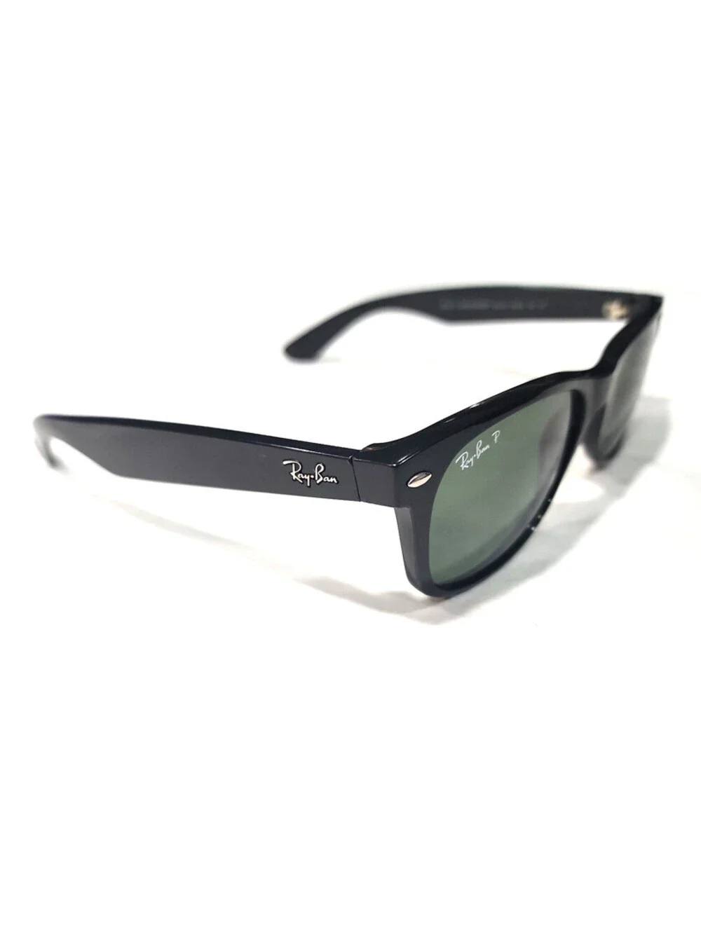 Ray Ban RB2132 901/58 New Wayfarer Black Gray Polarized Sunglasses 55-18 145 SA